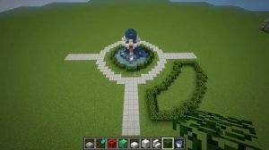 ФОНТАН И ЦВЕТОЧНЫЕ КЛУМБЫ В МАЙНКРАФТ - КАК ПОСТРОИТЬ (MINECRAFT TUTORIAL -  BUILD A FOUNTAIN)