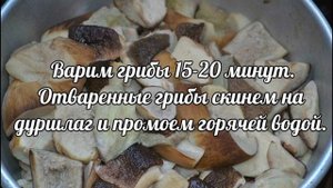 Маринованные белые грибы (боровики)