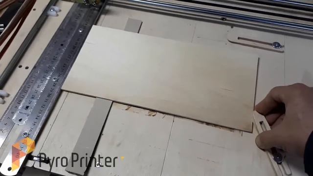 Установка фанеры любой толщины, быстрое крепление и позиционирование PyroPrinter смотреть онлайн