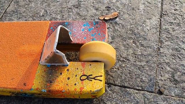 Колеса от скейта на трюковой самокат. Stance scoot. Занизил самокат. смотреть онлайн