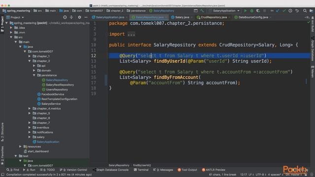 Mastering Spring Boot 2.x: Creating Spring Data Layer (Persistence) | packtpub.com смотреть онлайн