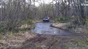 sprinter carib ae95 offroad . Прохват по речке. Покатушки