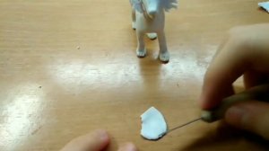 бордер-колли из полимерной глины