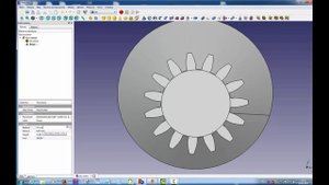 FreeCad Шестерни угловое соединение шестерён