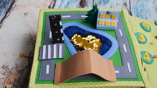 Развивающая книга из фетра. Felt book смотреть онлайн