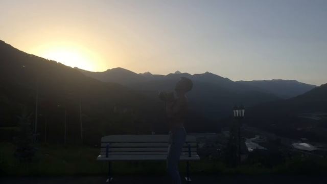 Утренняя зарядка. Спорт. Красная поляна. Сочи. смотреть онлайн