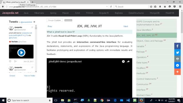 What is jshell tool in Java 9?
| javapedia.net смотреть онлайн