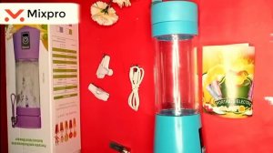 Unboxing of 6 blades portable and rechargeable Juicer blender in Pakistan