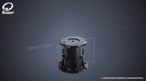 Регулируемая опора Buzon DPH6  высотой от 175 до 285мм для террас и фонтанов