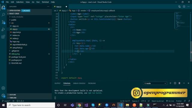 ReactJs CRUD APP | React Tutorial | Full Stack Tutorial