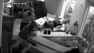 Попытка ограбления частного дома в Бразилии.