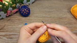 Как связать Пасхальный декор, украшение на  Пасху,  чехол для пасхального яйца