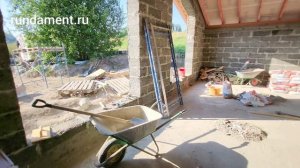 Обзор одноэтажного дома из арболита 80м2 в Ленинградской области 2023г.