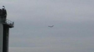 Визуальный заход и посадка при боковом ветре Боинг-737