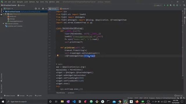 PyQt5 QTreeWidget tutorial: Load data, organize tree, access elements and parents [Tree Widget]