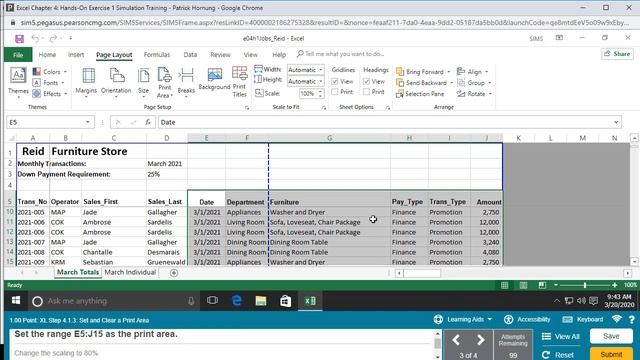 Excel Chapter 4 Hands-on Exercise 1 Simulation for MyITLab for Office 2019 смотреть онлайн