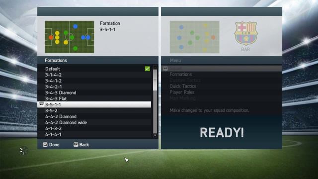 FIFA 14 - Formations - 3-5-1-1 (1080p) смотреть онлайн