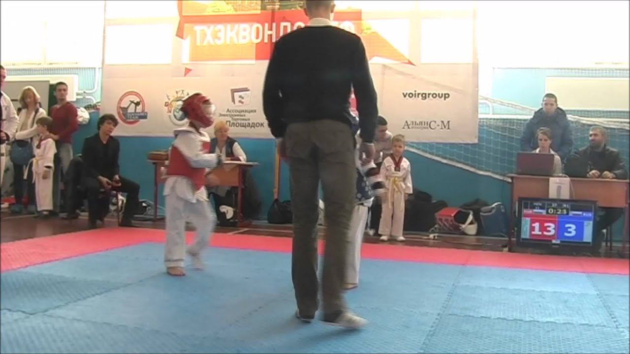 Taekwondo WTF. Первенство МЦ Галерис 26.01.2014 Трумель Александр