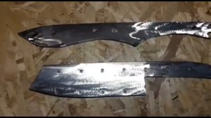Ножи из шины бензопилы Shtil MS180 Knives from the tire This MS180 chainsaw