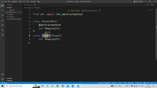 python interface | Learn Coding