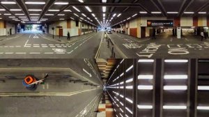 Tunnel under The Barbican Centre, London