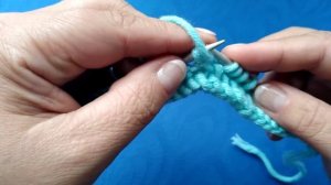 ?Как вязать #лицевая скрещеная, #изнаночная скрещеная петля.