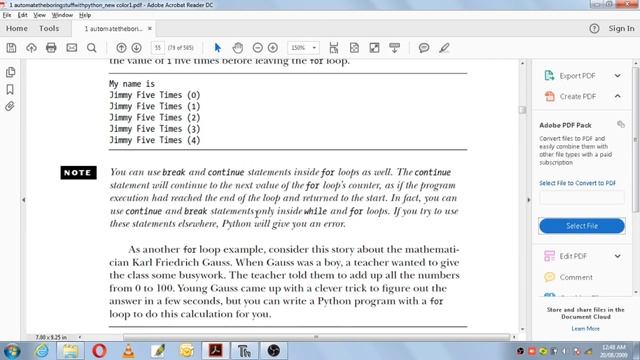 PYTHON BASICS 10 | 18CS55 | FLOW CONTROL STATEMENTS CONT..