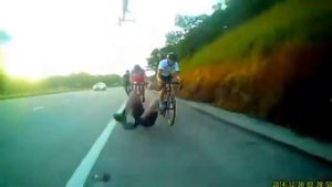 Падение велосипедиста