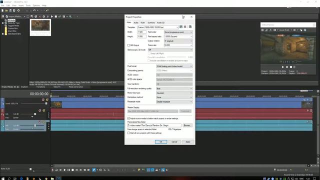 как правильно рендерить в sony vegas. видео темнеет после рендеринга темнеет