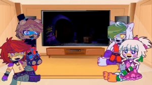 Security Breach reacts to FNaF Ruin DLC trailer//part 1(?)//Gacha//