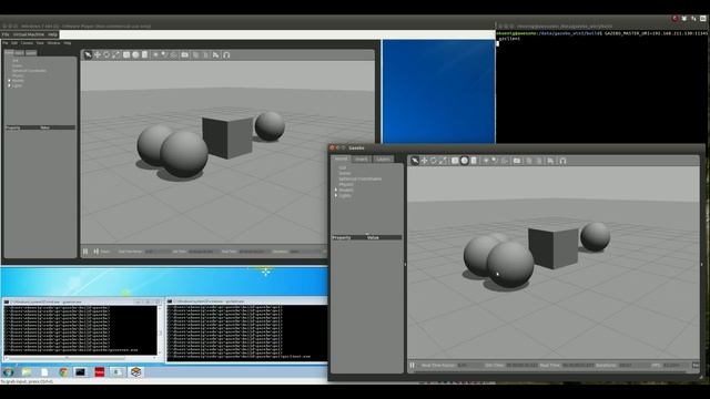 Gazebo running on Windows and Linux смотреть онлайн