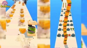 Sandwich Run NEW FACES BATTLE ? SANDWICH RUNNER Max Level PRO GamePlay