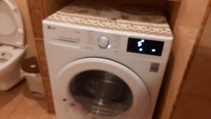 Washing machine lg "F4m5ts3w". Spin 1400rpm