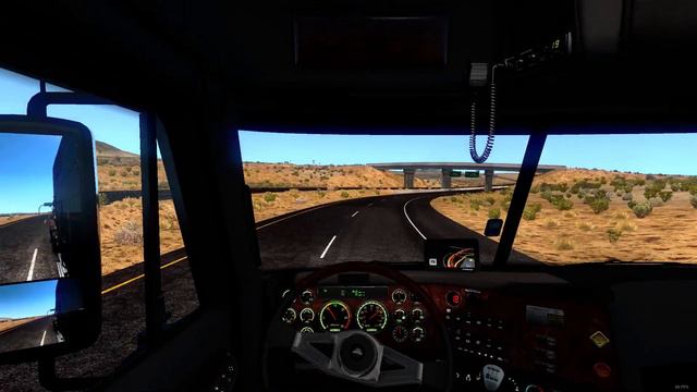 American Truck Simulator Рейс №4 Beta 1.31 Mod Freightliner Argosy Руль Logitech Force GT