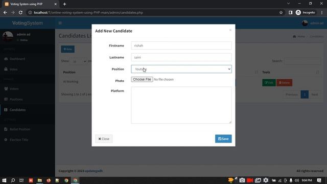 Online Voting System Project in PHP | PHP Project with Source Code | @Decodeit2  |
