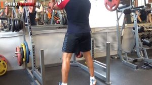 Приседания со штангой на груди |  Техника выполнения.