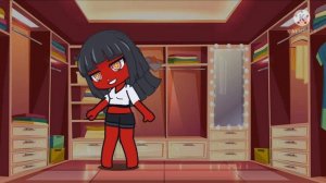 Red She hulk transformation |with sound,gacha life
