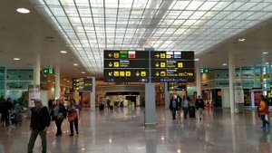 Аэропорт Барселоны. Т 1, Т2. Метро из аэропорта.