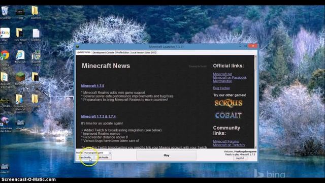 How to delete a your minecraft profile 1.7.5 2014 смотреть онлайн