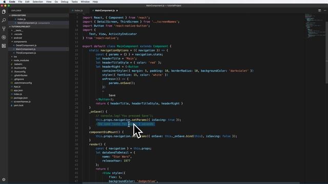Lession 47 ReactNavigation#2 Configuring the Header of StackNavigator смотреть онлайн