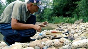 Признаки золота возле речки