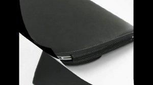 PDair Leather Case for Apple New MacBook Air 2011 13" - Horizontal Pouch Type (Black)