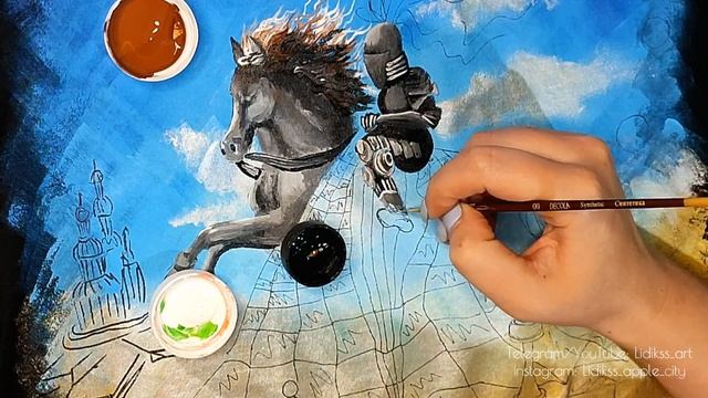 Необычный рисунок на детской футболке. Unusual drawing on a t-shirt. Подарок любителям шахмат. смотреть онлайн