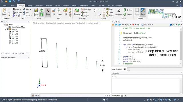 ANSYS SpaceClaim Python Scripting Tutorial