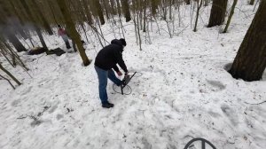 Глубинный тест металлоискателя Рубеж и ТМ 808