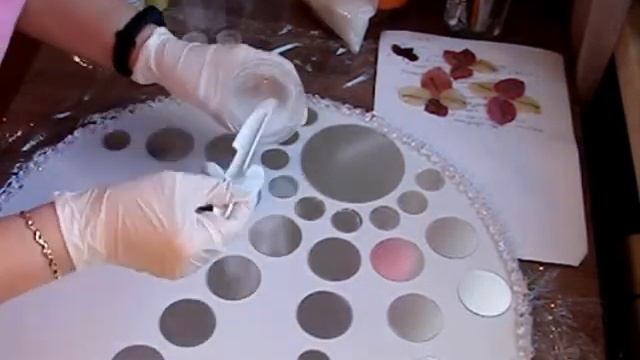 Зеркальное панно, Resin Art, 50x50 смотреть онлайн