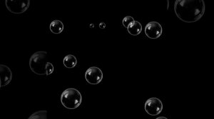 Расслабляющее видео с музыкой и пузырями.