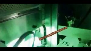 Автоматическая трехцветная шелкотрафаретная линия для печати на пластиковых бутылках