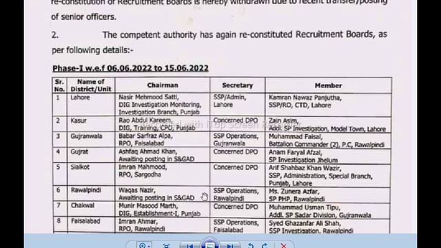 Punjab Police/PHP/SPU Interview Reshedule||New Interview Date Announced #policeinterview