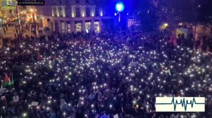 В Париже несмотря на прямые запреты властей проходит большой митинг в поддержку Палестины.